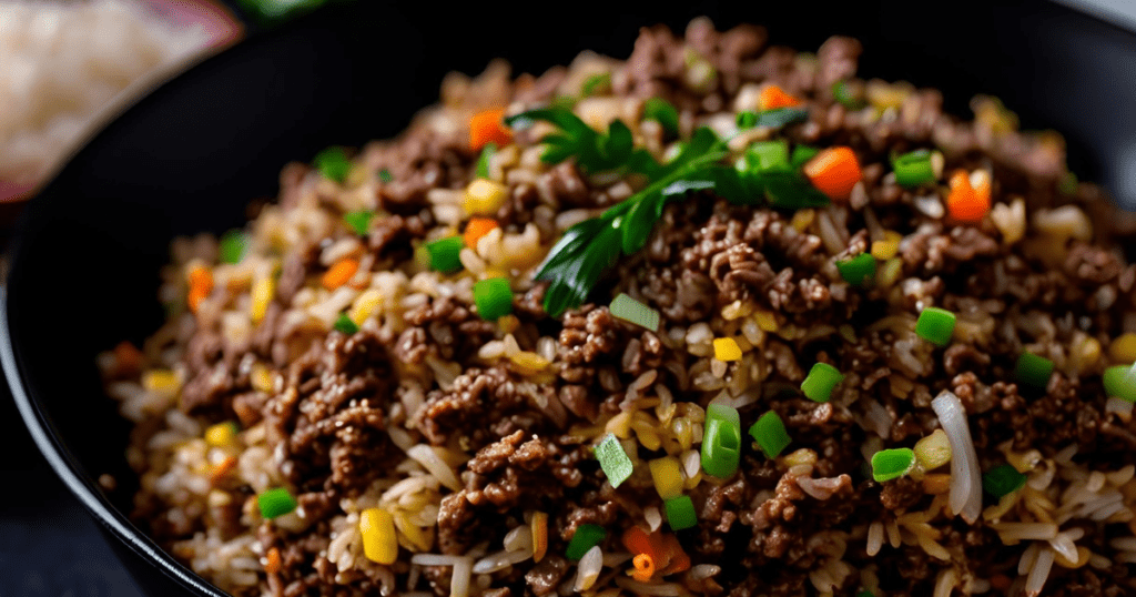 Ground Beef Fried Rice