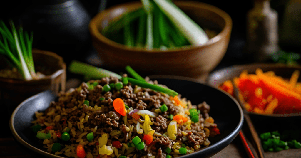 Ground Beef Fried Rice