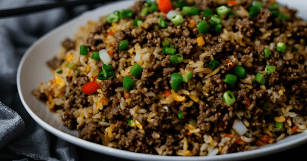 Ground Beef Fried Rice