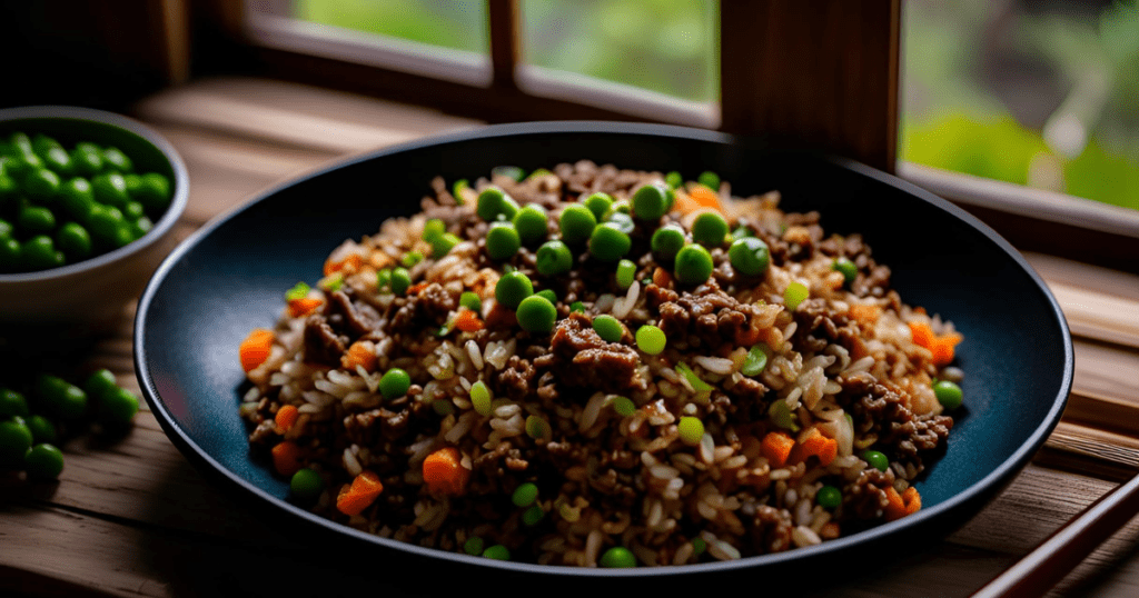 Ground Beef Fried Rice
