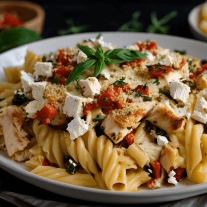 Baked Feta Pasta With Chicken