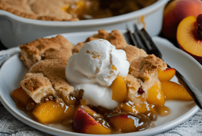 Thumbnail for Gluten Free Peach Cobbler Recipe