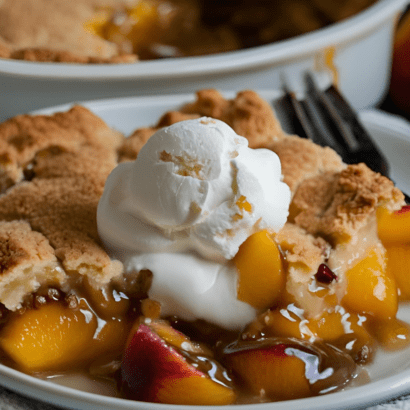 Gluten Free Peach Cobbler