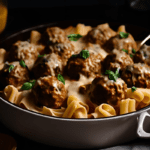 Swedish Meatball Pasta Bake