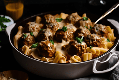 Thumbnail for Swedish Meatball Pasta Bake