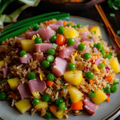 Ham and Pineapple Fried Rice