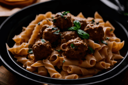 Thumbnail for Meatball Pasta Recipe Creamy