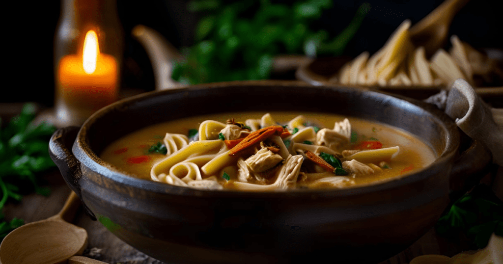 Creamy Cajun Chicken Pasta Soup