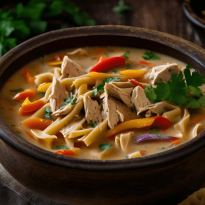 Creamy Cajun Chicken Pasta Soup