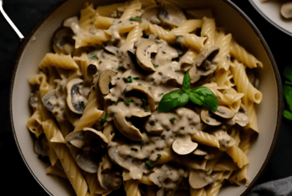 Thumbnail for Creamy Mushroom Chicken Pasta